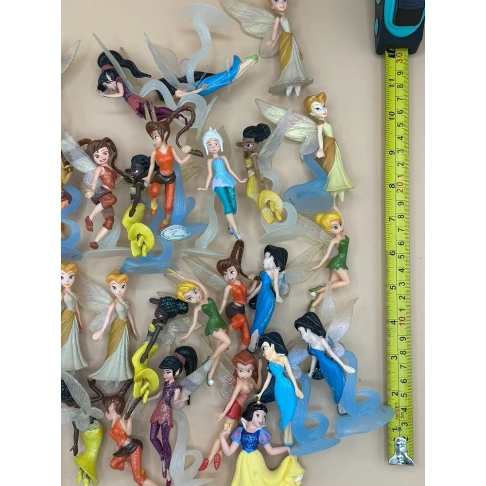 Disney Fairies Pixie Hollow Figure Lot of 27 Tinker Bell Queen Clarion Fawn